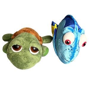 Lot of 2‎ RUSS Finding Nemo Stuffed Toys Dory DISNEY PARKS and Shecky the Turtle